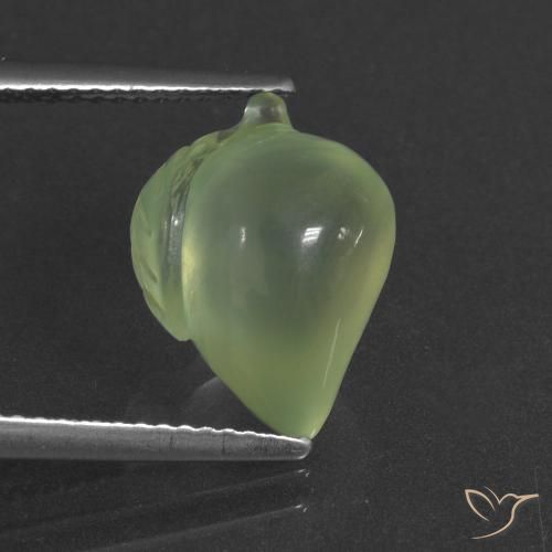 6.02ct Natürlicher Mittelgrün Prehnit, Fantasie, Lichtdurchlässig