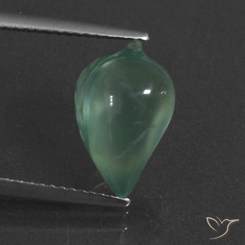 4.76ct Natürlicher hellgrün Prehnit, Fantasie, Lichtdurchlässig