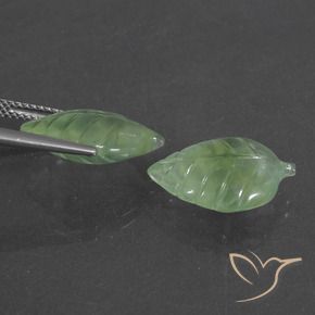 11.57 ct natürliche Mittelgrün Prehnit-Edelsteine, Fantasie, Lichtdurchlässig
