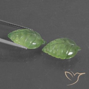 11.03 ct natürliche Mittelgrün Prehnit-Edelsteine, Fantasie, Lichtdurchlässig