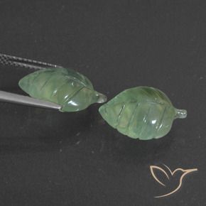 10.15 ct natürliche Helles Birnengrün Prehnit-Edelsteine, Fantasie, Lichtdurchlässig