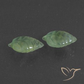 9.01 ct natürliche Helles Birnengrün Prehnit-Edelsteine, Fantasie, Lichtdurchlässig