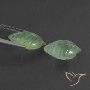 9.01 ct natürliche Helles Birnengrün Prehnit-Edelsteine, Fantasie, Lichtdurchlässig