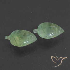12.83 ct natürliche gelblich-grün Prehnit-Edelsteine, Fantasie, Lichtdurchlässig