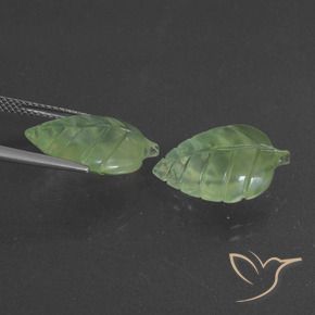 14.77 ct natürliche Mittelgrün Prehnit-Edelsteine, Fantasie, Lichtdurchlässig