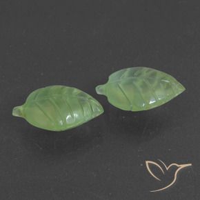 12.85 ct natürliche Mittelgrün Prehnit-Edelsteine, Fantasie, Lichtdurchlässig