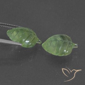 7.88 ct natürliche Mittelgrün Prehnit-Edelsteine, Fantasie, Lichtdurchlässig