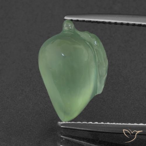 6.51ct Natürlicher gelblich-grün Prehnit, Fantasie, Lichtdurchlässig