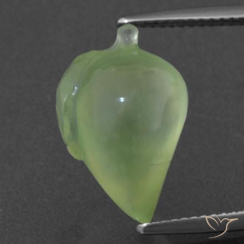 8.47ct Natürlicher Mittelgrün Prehnit, Fantasie, Lichtdurchlässig