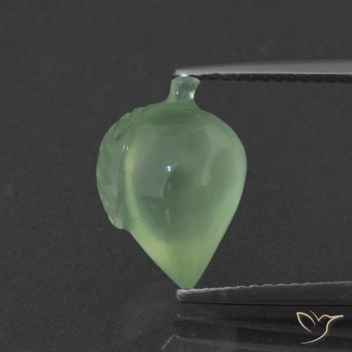 5.14ct Natürlicher gelblich-grün Prehnit, Fantasie, Lichtdurchlässig