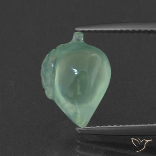 5.58ct Natürlicher mintgrün Prehnit, Fantasie, Lichtdurchlässig