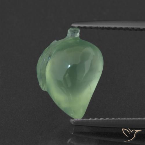 6.16ct Natürlicher Helles Mintgrün Prehnit, Fantasie, Lichtdurchlässig