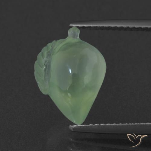 6.44ct Natürlicher Helles Kieferngrün Prehnit, Fantasie, Lichtdurchlässig
