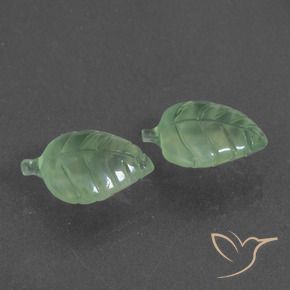 8.81 ct natürliche Blasses erdiges Grün Prehnit-Edelsteine, Fantasie, Lichtdurchlässig
