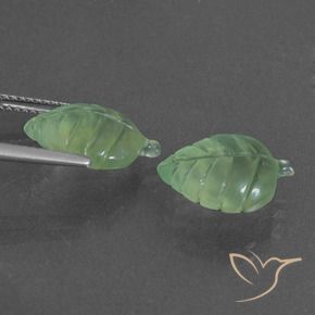 8.81 ct natürliche Blasses erdiges Grün Prehnit-Edelsteine, Fantasie, Lichtdurchlässig