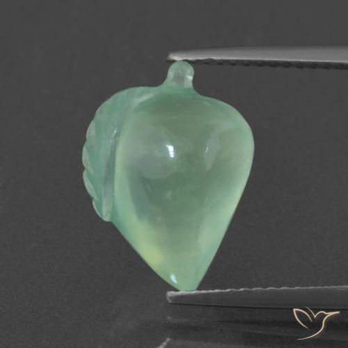 7.48ct Natürlicher Helle Minze Prehnit, Fantasie, Lichtdurchlässig