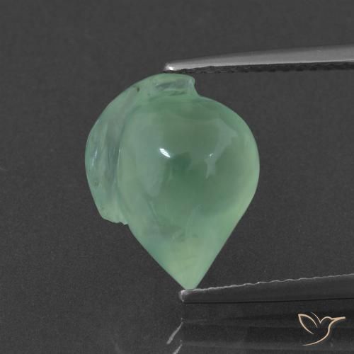 6.68ct Natürlicher hellgrün Prehnit, Fantasie, Lichtdurchlässig