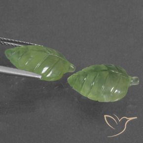11.80 ct natürliche gelblich-grün Prehnit-Edelsteine, Fantasie, Lichtdurchlässig
