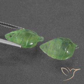 7.42 ct natürliche limettengrün Prehnit-Edelsteine, Fantasie, Lichtdurchlässig