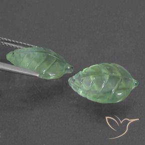 9.91 ct natürliche Warmes Grün Prehnit-Edelsteine, Fantasie, Lichtdurchlässig
