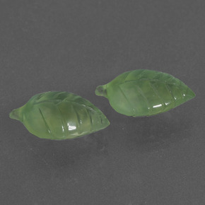  ct natürliche Grün Prehnit-Edelsteine, Ausgefallene Form, Lichtdurchlässig