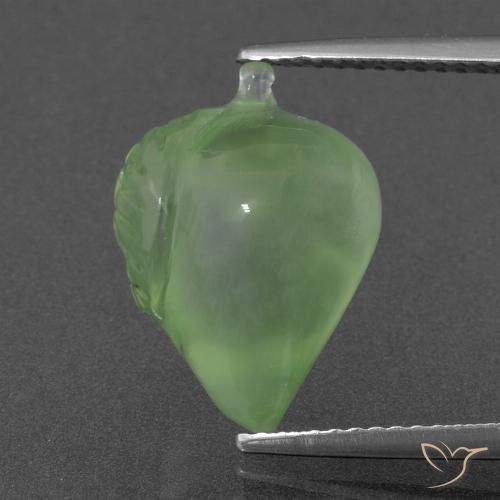 8.26ct Natürlicher Mittelgrün Prehnit, Fantasie, Lichtdurchlässig