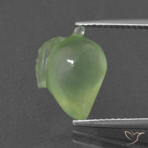 5.90ct Natürlicher gelb-grün Prehnit, Fantasie, Lichtdurchlässig