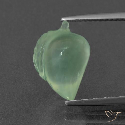 5.57ct Natürlicher Helles Kieferngrün Prehnit, Fantasie, Lichtdurchlässig