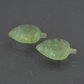  ct natürliche Grün Prehnit-Edelsteine, Ausgefallene Form, Lichtdurchlässig