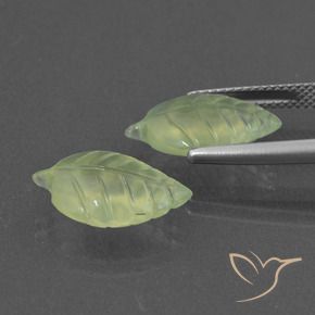 9.60 ct natürliche limettengrün Prehnit-Edelsteine, Fantasie, Lichtdurchlässig