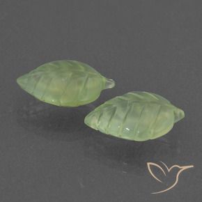 10.55 ct natürliche Mittelgrün Prehnit-Edelsteine, Fantasie, Lichtdurchlässig