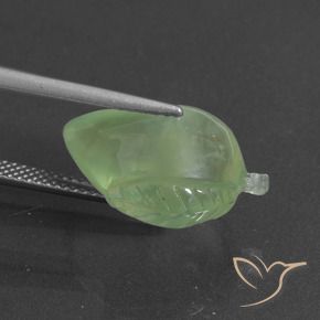 9,17 ctw natürlicher gelb-grün Prehnit, Fantasie, Lichtdurchlässig