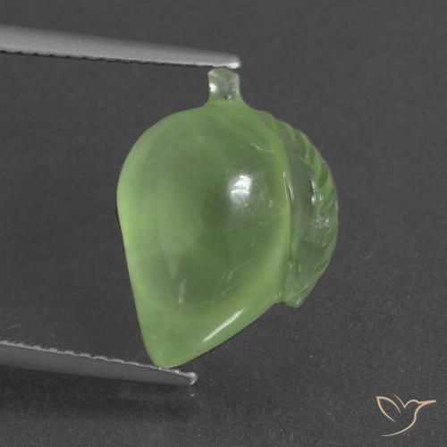 8.73ct Natürlicher Mittelgrün Prehnit, Fantasie, Lichtdurchlässig