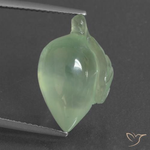 10.77ct Natürlicher Hellgelb Grün Prehnit, Fantasie, Lichtdurchlässig