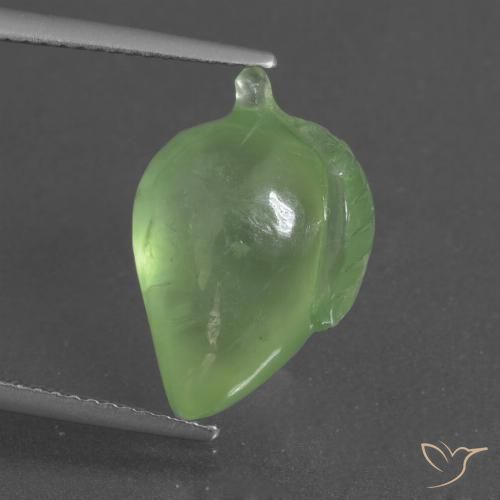 8.87ct Natürlicher gelblich-grün Prehnit, Fantasie, Lichtdurchlässig
