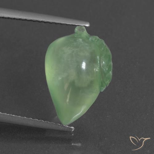 8.31ct Natürlicher Mittelgrün Prehnit, Fantasie, Lichtdurchlässig