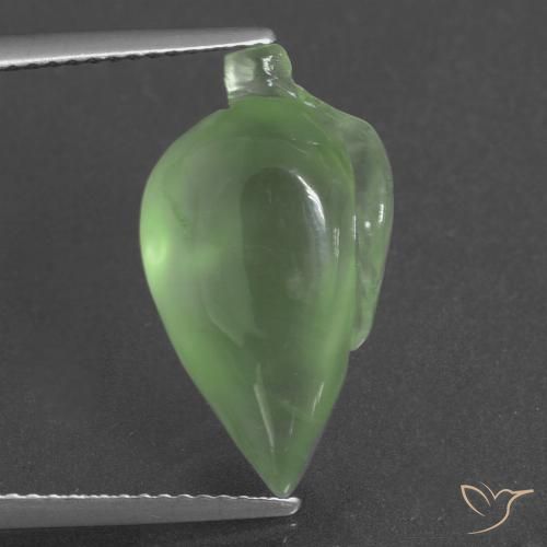 9.43ct Natürlicher Mittelgrün Prehnit, Fantasie, Lichtdurchlässig