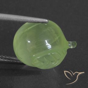 9,17 ctw natürlicher limettengrün Prehnit, Fantasie, Lichtdurchlässig