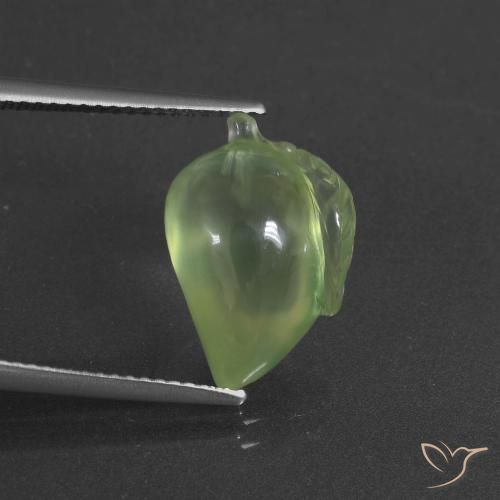 8.59ct Natürlicher Mittelgrün Prehnit, Fantasie, Lichtdurchlässig