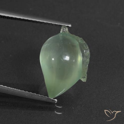8.66ct Natürlicher Hellgelb Grün Prehnit, Fantasie, Lichtdurchlässig