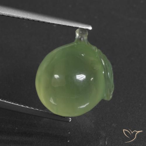 12.94ct Natürlicher gelblich-grün Prehnit, Fantasie, Lichtdurchlässig