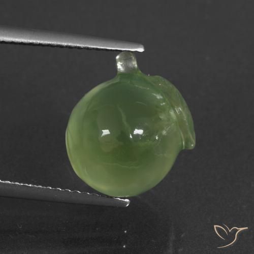 9.99ct Natürlicher Mittelgrün Prehnit, Fantasie, Lichtdurchlässig