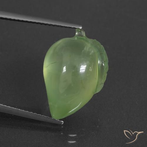 16.61ct Natürlicher Mittelgrün Prehnit, Fantasie, Lichtdurchlässig