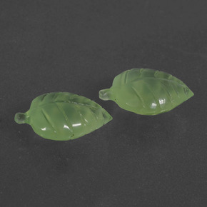  ct natürliche Grün Prehnit-Edelsteine, Ausgefallene Form, Lichtdurchlässig