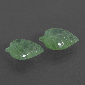  ct natürliche Grün Prehnit-Edelsteine, Ausgefallene Form, Lichtdurchlässig