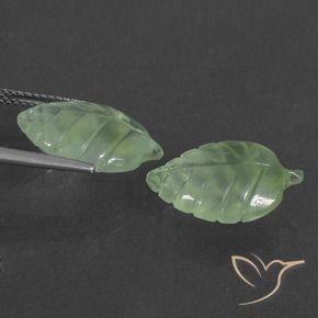 13.08 ct natürliche Warmes Grün Prehnit-Edelsteine, Fantasie, Lichtdurchlässig