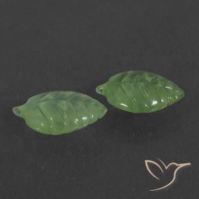 9.72 ct natürliche Birnengrün Prehnit-Edelsteine, Fantasie, Lichtdurchlässig
