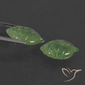 9.72 ct natürliche Birnengrün Prehnit-Edelsteine, Fantasie, Lichtdurchlässig
