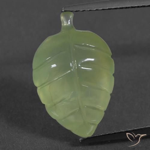 7.71ct Natürlicher gelb-grün Prehnit, Fantasie, Lichtdurchlässig
