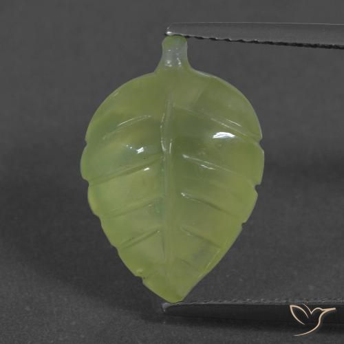 6.27ct Natürlicher limettengrün Prehnit, Fantasie, Lichtdurchlässig